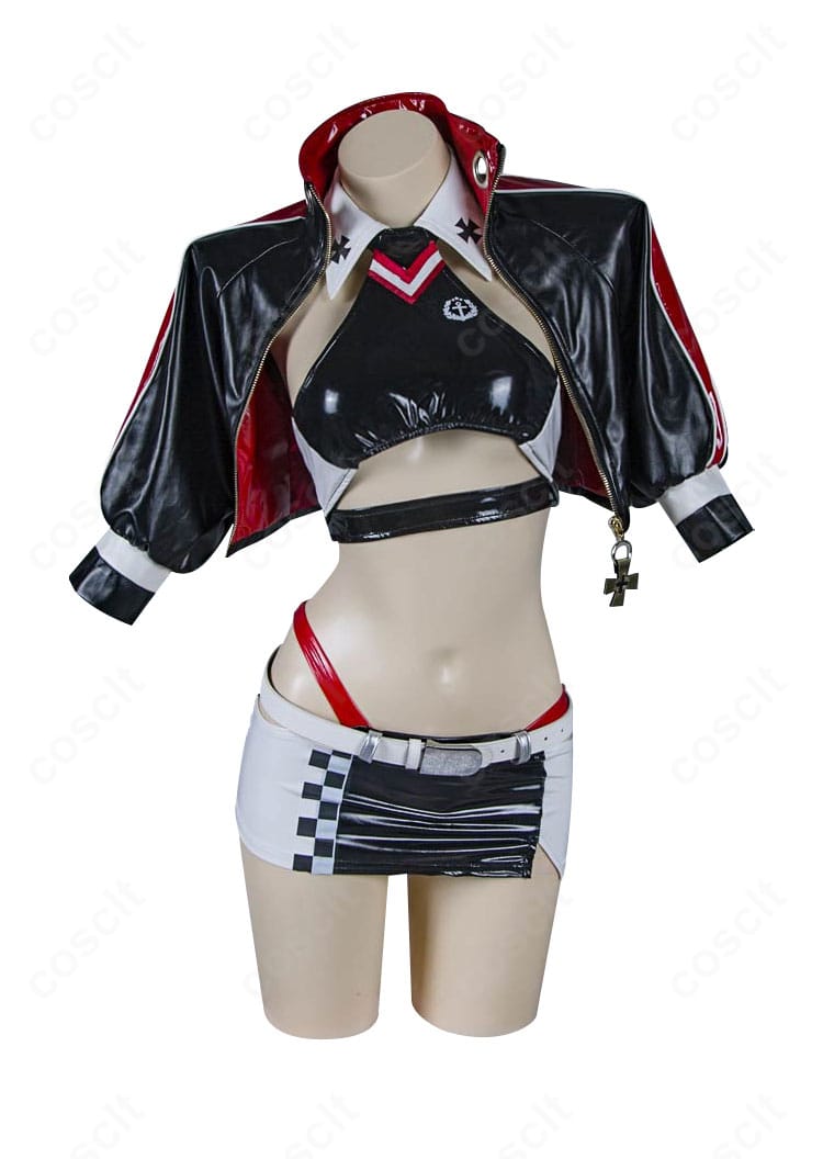 アズールレーン プリンツ・オイゲン ファイナル・ラップ コスプレ衣装の正面全身。配色と装飾のディテールがわかる