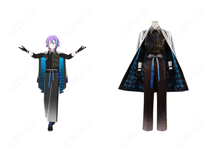 神代類のヴィラン風ライブ衣装一式。プロセカの悪を討て仕様でクールかつゴージャスな雰囲気。