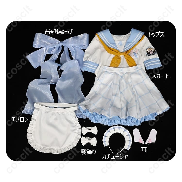 ブルーアーカイブ 霞沢ミユ セーラー服コスプレ｜高再現で軽やか、イベントと撮影に最適 - 4枚目の画像