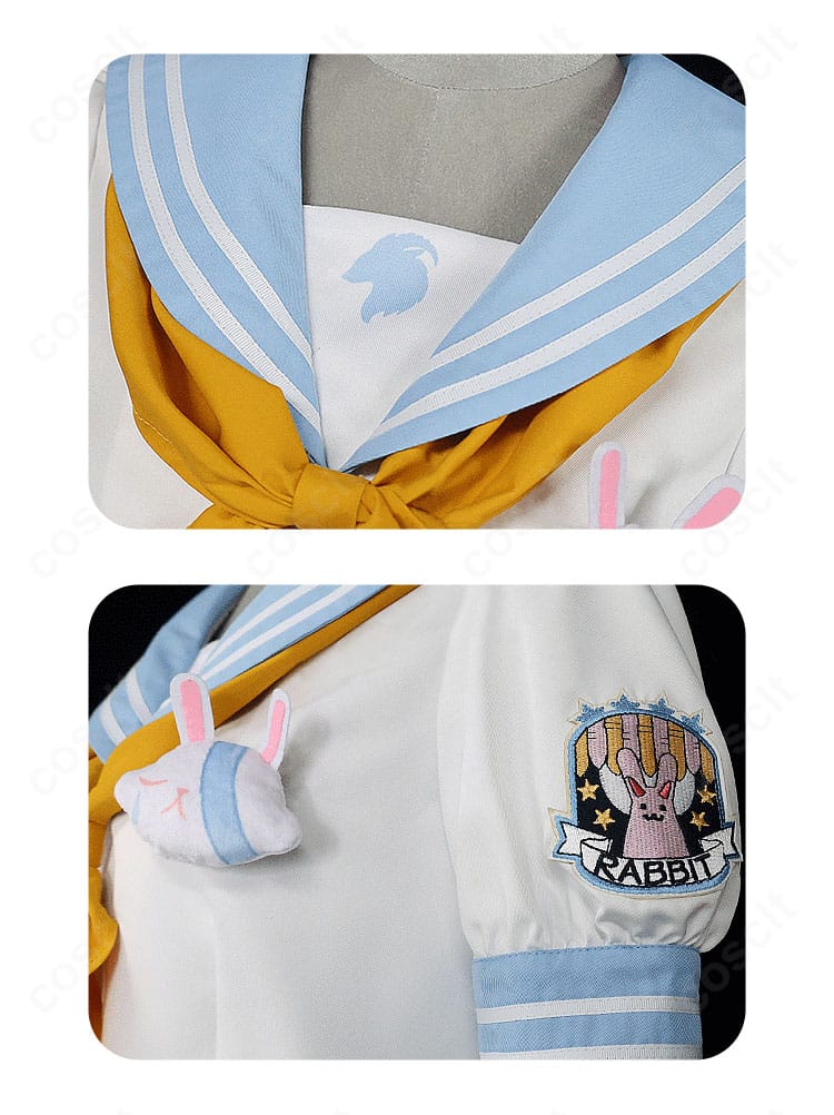 襟元のラインと肩・袖の装飾ディテール。縫製の整ったステッチで写真映えする仕上がり。