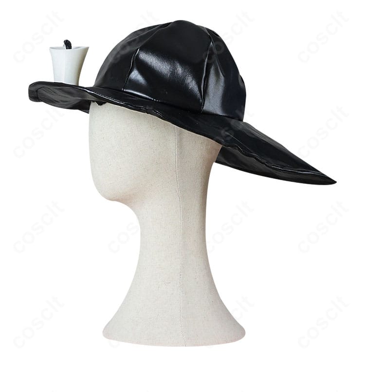 探鉱者コスプレ用帽子の全体ディテール。つばの形状とクラウンのボリューム感が分かる。