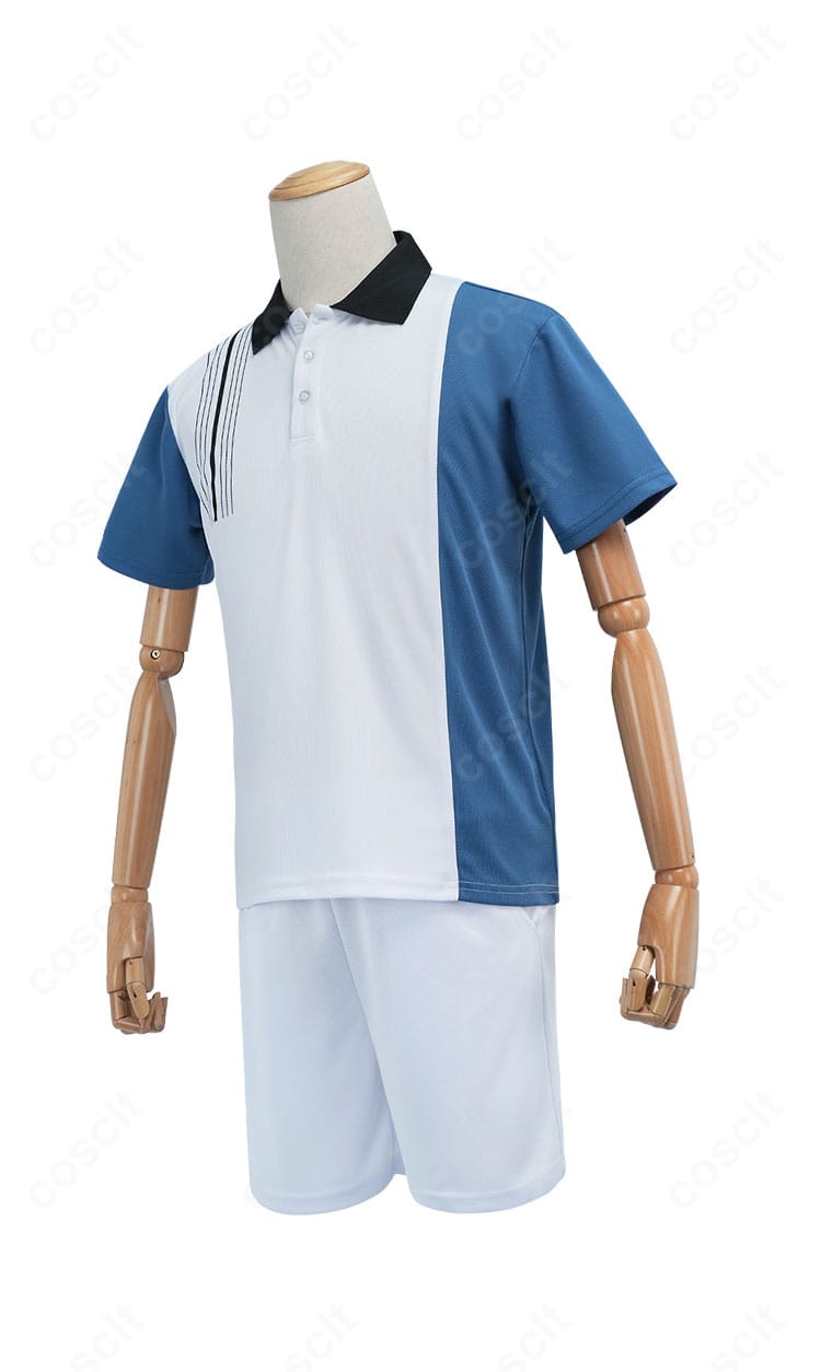 跡部景吾 コスプレ衣装の左側面ディテール。落ち着いた色味ときれいなライン再現を強調。