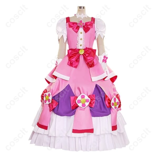 キュアフローラ モードエレガント 高再現コスプレ衣装一式。動きやすく撮影に最適