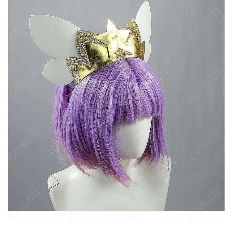 カチューシャの装飾ディテール。トゥインクルのヘッドアクセを再現し、顔周りを明るく見せる。