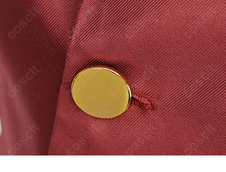 前身頃のボタン配置と質感が分かるアップ。ウェンディ・マーベル衣装のフロント意匠