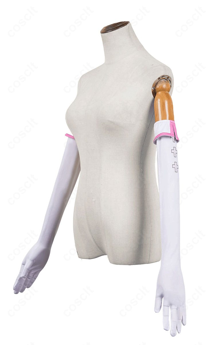 2.5次元の誘惑 リリエル衛生小隊コスプレ 手袋サイドの装飾接写。ステッチとラインの整いを確認。