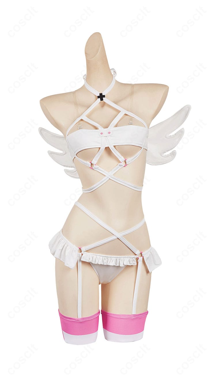 2.5次元の誘惑 リリエル衛生小隊コスプレ衣装 正面全体。トップスとズボンの意匠が明確に見える。