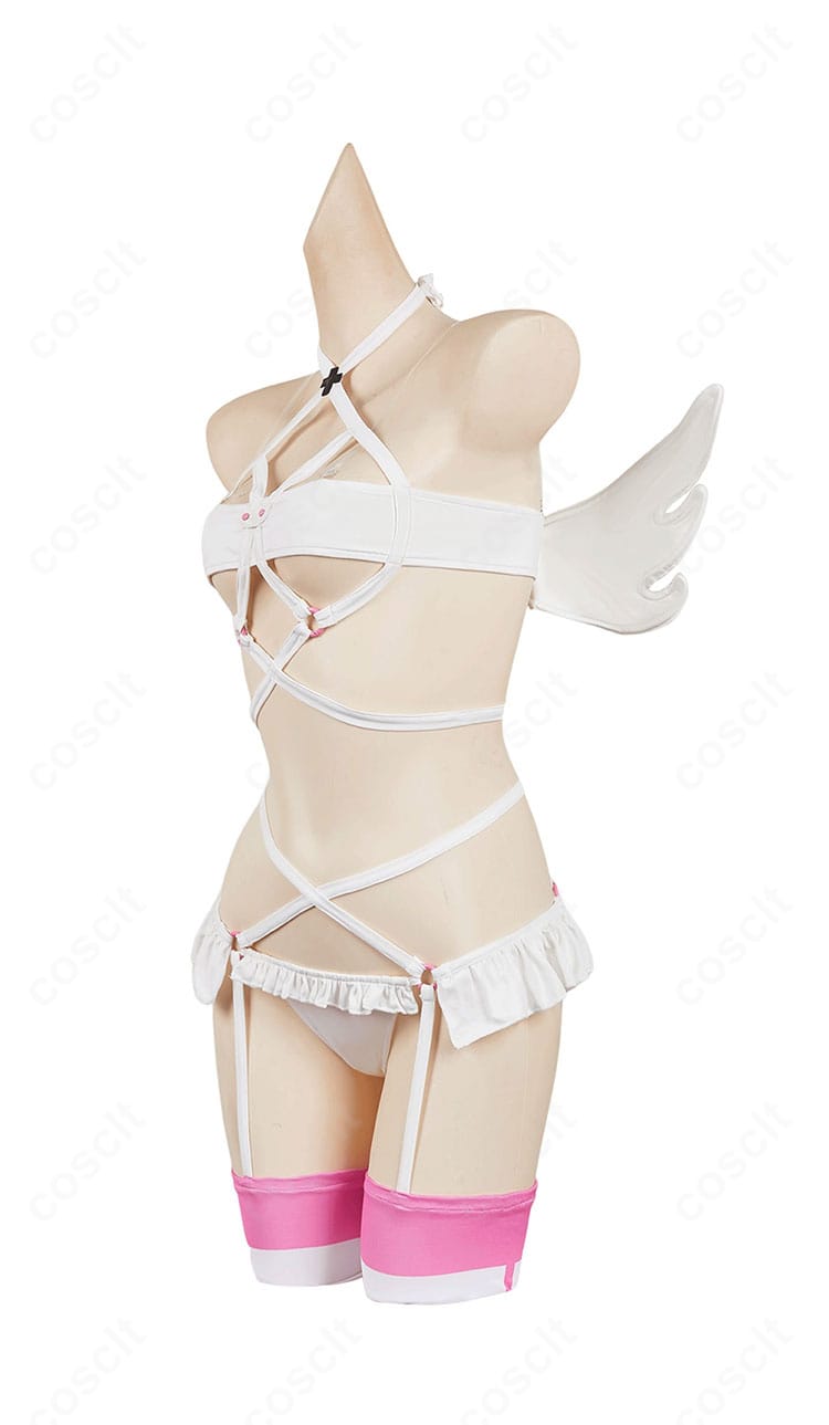 2.5次元の誘惑 リリエル衛生小隊コスプレ 左側面。腰回りのラインと側面装飾のバランスを確認可能。