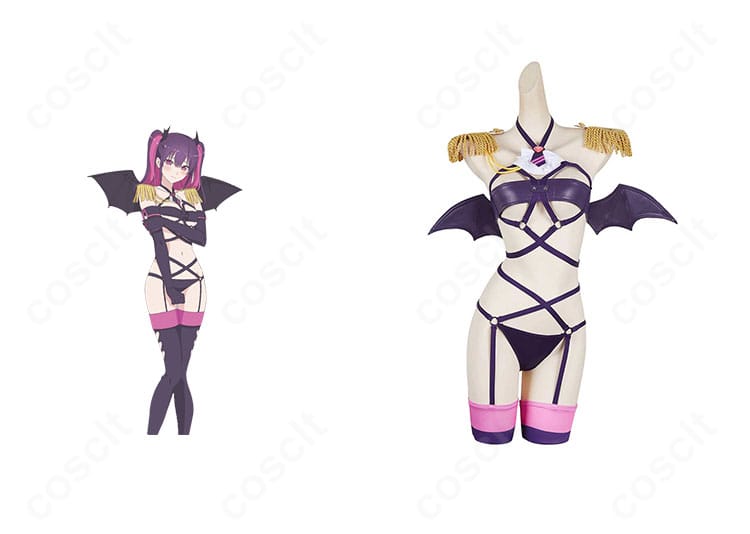 2.5次元の誘惑 橘美花莉（ミリエラ）衛生小隊Ver.コスプレ衣装の正面全体とキャラクタービジュアルの比較画像
