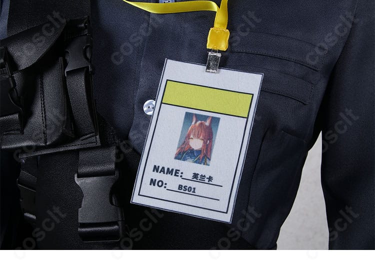 フランカ衣装の前胸装飾ディテール。胸部パネルと意匠の質感を強調した近接ショット。