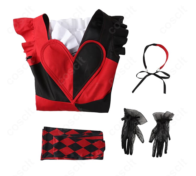 セット内容一式（ワンピース、チョーカー、手袋、靴下、カチューシャ）の確認画像