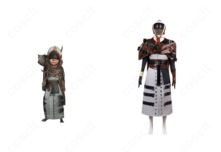 IdentityV 第五人格 占い師(イライ・クラーク)束縛者のコスプレ衣装を正面から。精緻な刺繍とローブ、マントの質感を再現した全身コーディネート例。