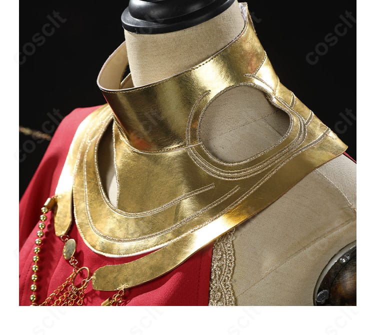 ヘスティアの首飾りクローズアップ。中心パーツと連結部の質感・形状を確認できる。