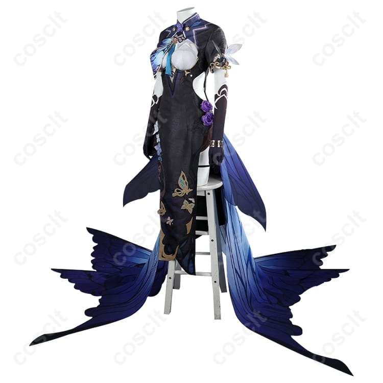 崩壊3rd アポニア 胡蝶の夢造り衣装 高再現チャイナ｜刺繍が映えるエレガント仕様 - 2枚目の画像