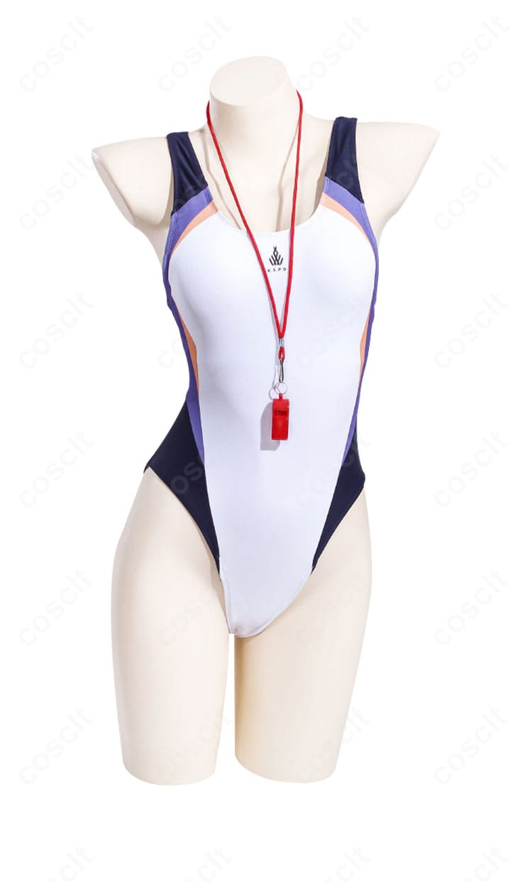 レオタード内搭の正面ディテール。滑らかなラインと快適な着用感を重視した縫製が確認できるクローズアップ。