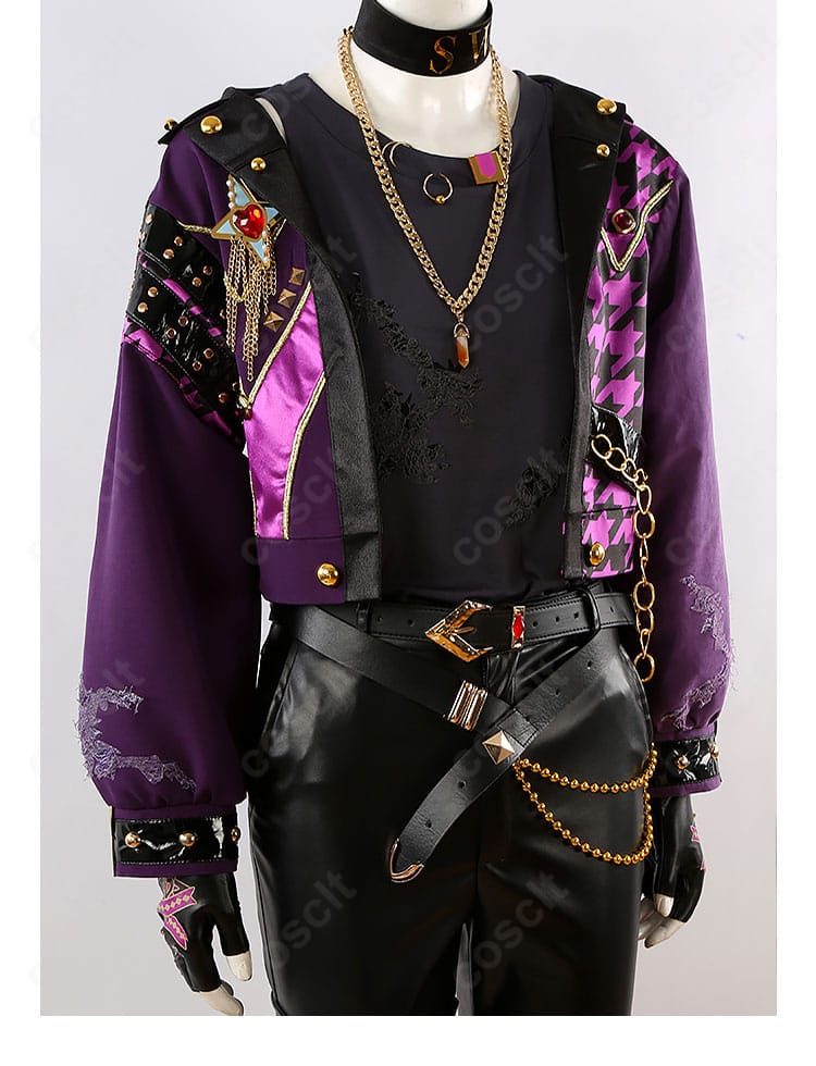 乙狩アドニス SWING NIGHTコスプレ衣装の服飾装飾アップ(金具とエッジの仕上げ)