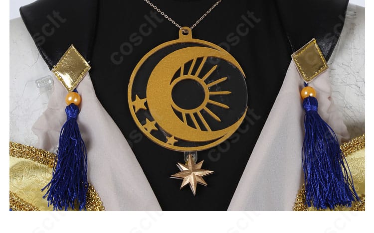 ツイステ デュース・スペード 星送りの衣コスプレ ネックレスと流苏の装飾アップ。質感と長さのバランス