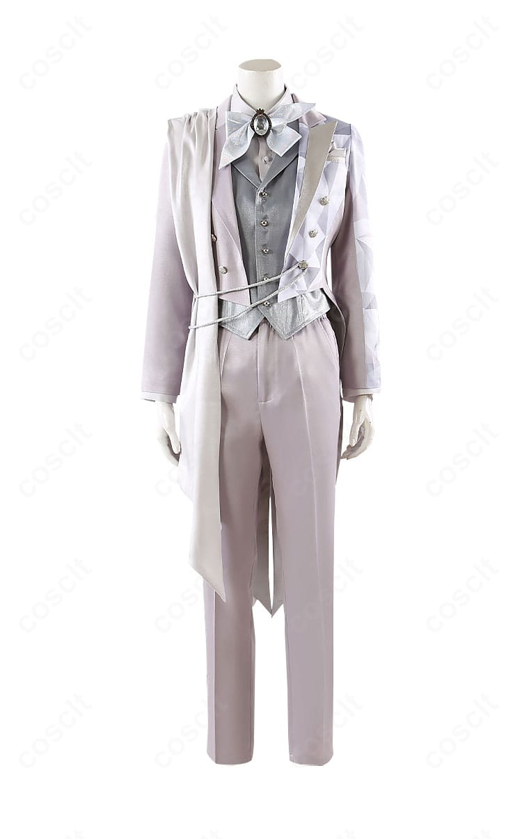 ツイステ 記念衣装 コスプレ 正面全身|高再現の礼装コートとベストのシルエット