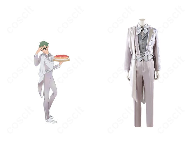 ツイステ ハーツラビュル寮 記念衣装コスプレ一式|COSCLT製・礼装風デザインの全身イメージ