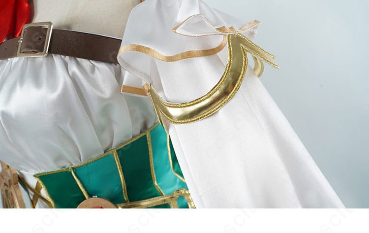 セシリア・イマーグリーン衣装の袖装飾ディテール。袖口の切り替えや装飾パーツの配置を確認