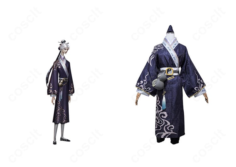 第五人格 黒無常(范無咎)『陰陽司公』コスプレを他キャラクターと合わせた着用例。高再現で世界観に馴染むスタイリング。