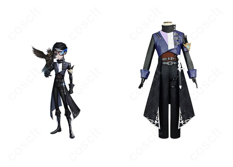 第五人格 イライ・クラーク ノワール版の高忠実度コスプレ衣装・フルセット正面カット