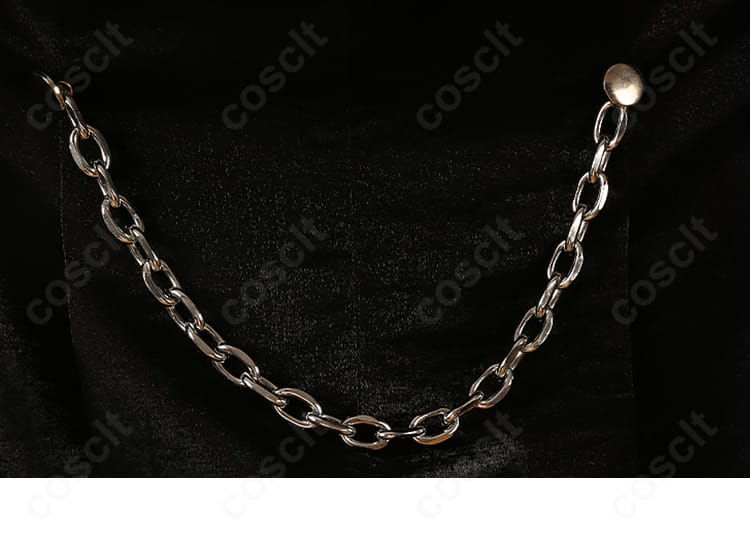 衣装チェーン：蓮巳敬人 ドミナント衣装のチェーン連結と留め具の拡大