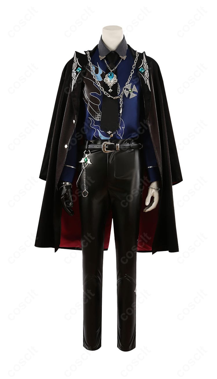 正面全身：蓮巳敬人 ドミナント衣装コート・シャツ・パンツのシルエットと配色