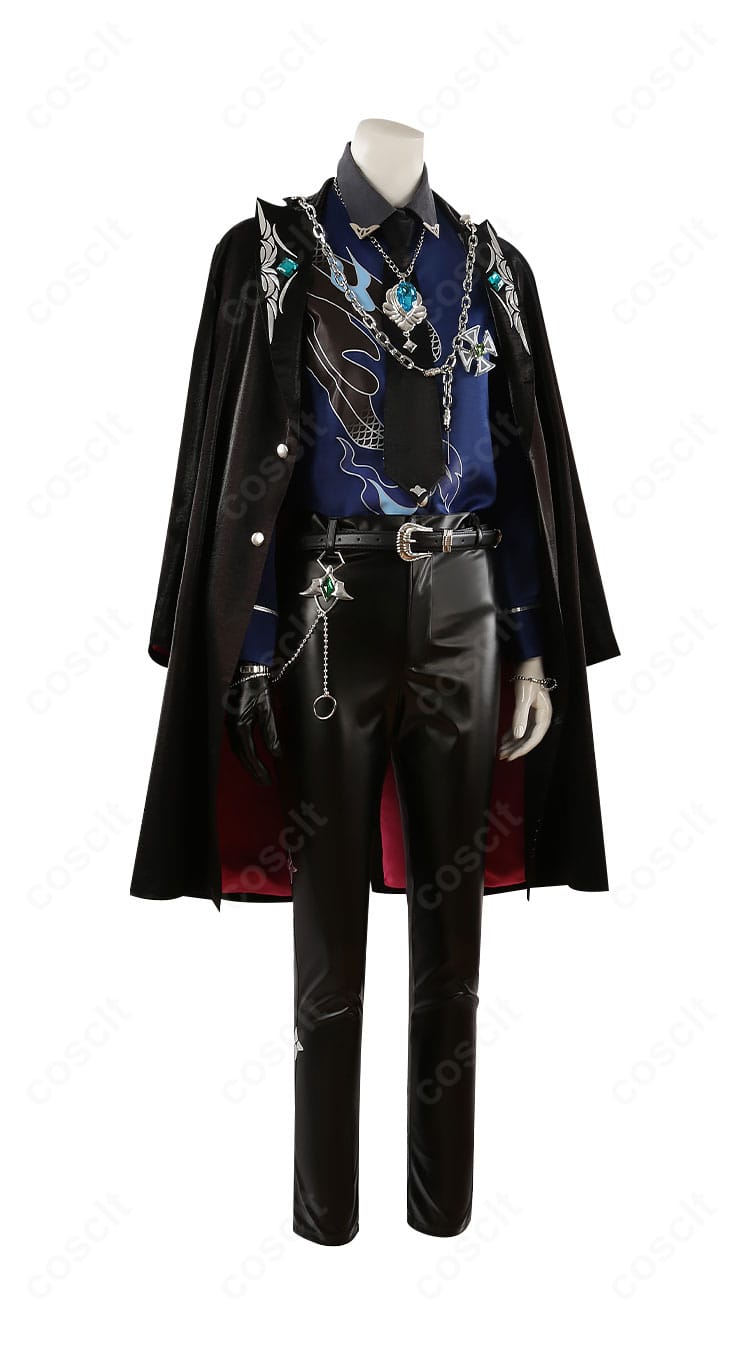 右側面：蓮巳敬人 ドミナント衣装のコートラインと金具装飾のバランス