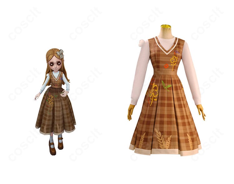 第五人格・少女「秋の遠足」衣装の正面とキャライメージを組み合わせた全体写真