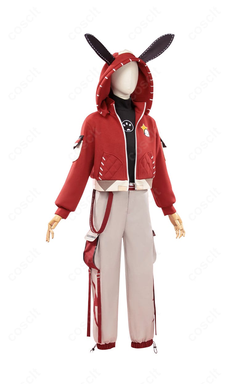 商品側面画像。ルカ・バルサー(囚人)コスプレのコートラインと袖の形状を確認できる角度