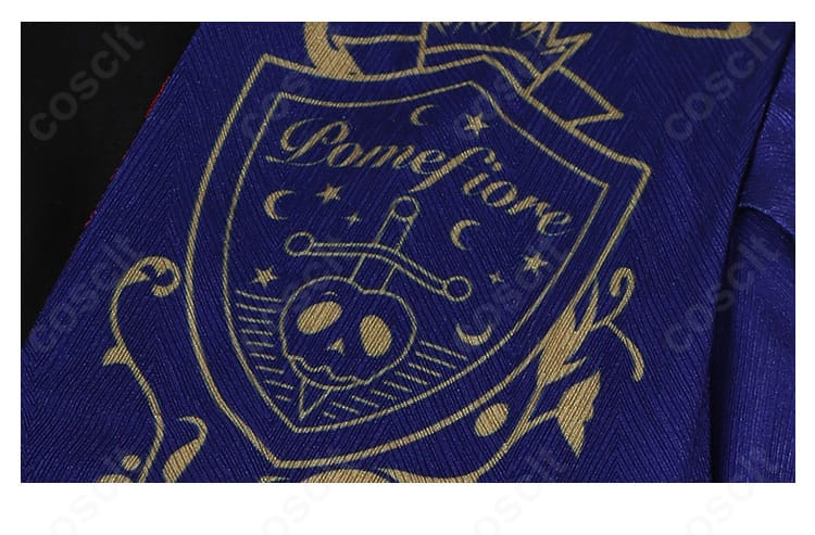 ヴィル・シェーンハイト 寮服コスプレ コルセットや飾り金具のデザイン装飾