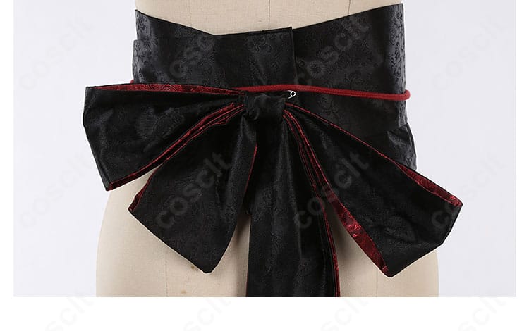 ヴィル・シェーンハイト 寮服コスプレ 腰部コルセットベルトのディテール