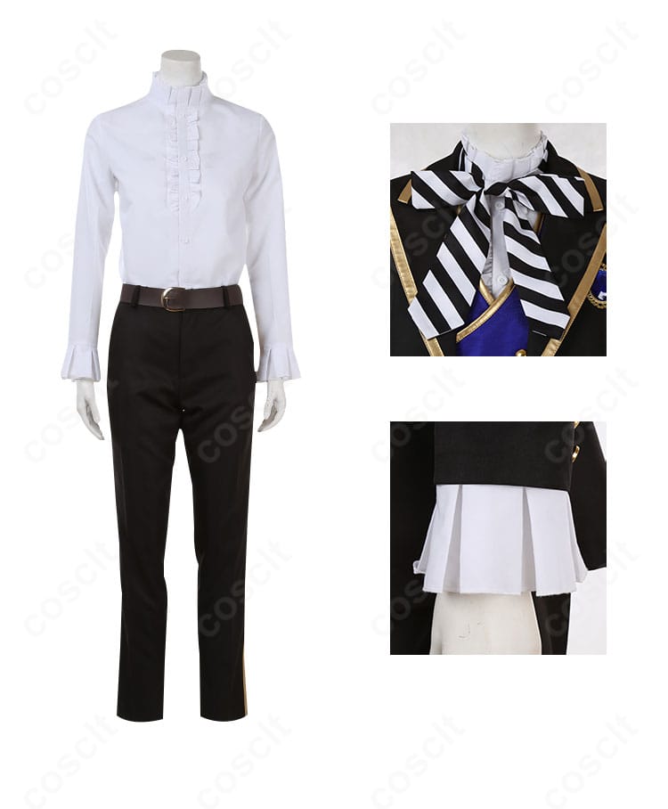 シャツとネクタイ、袖口の仕様が分かる高品質ディテール画像