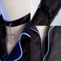 しゅごキャラ! 月詠イクト コスプレ衣装 黒コート＆チョーカー 高再現で撮影映え、イベントも快適 - 6枚目の画像（サムネイル）