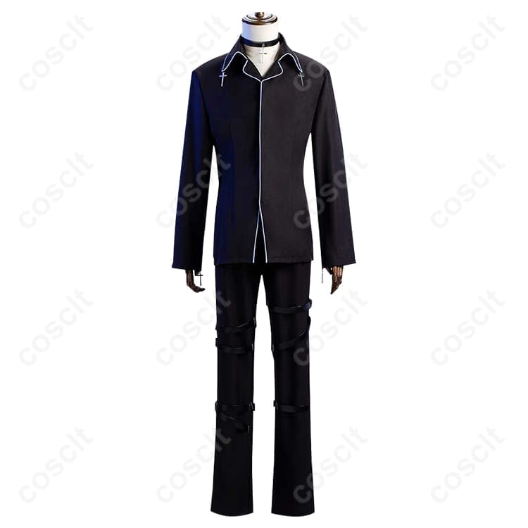 しゅごキャラ! 月詠イクト コスプレ衣装 黒コート＆チョーカー 高再現で撮影映え、イベントも快適 - 3枚目の画像