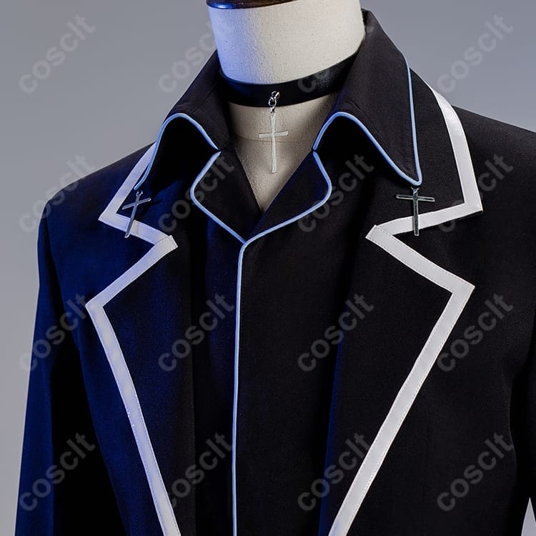 しゅごキャラ! 月詠イクト コスプレ衣装 黒コート＆チョーカー 高再現で撮影映え、イベントも快適 - 5枚目の画像