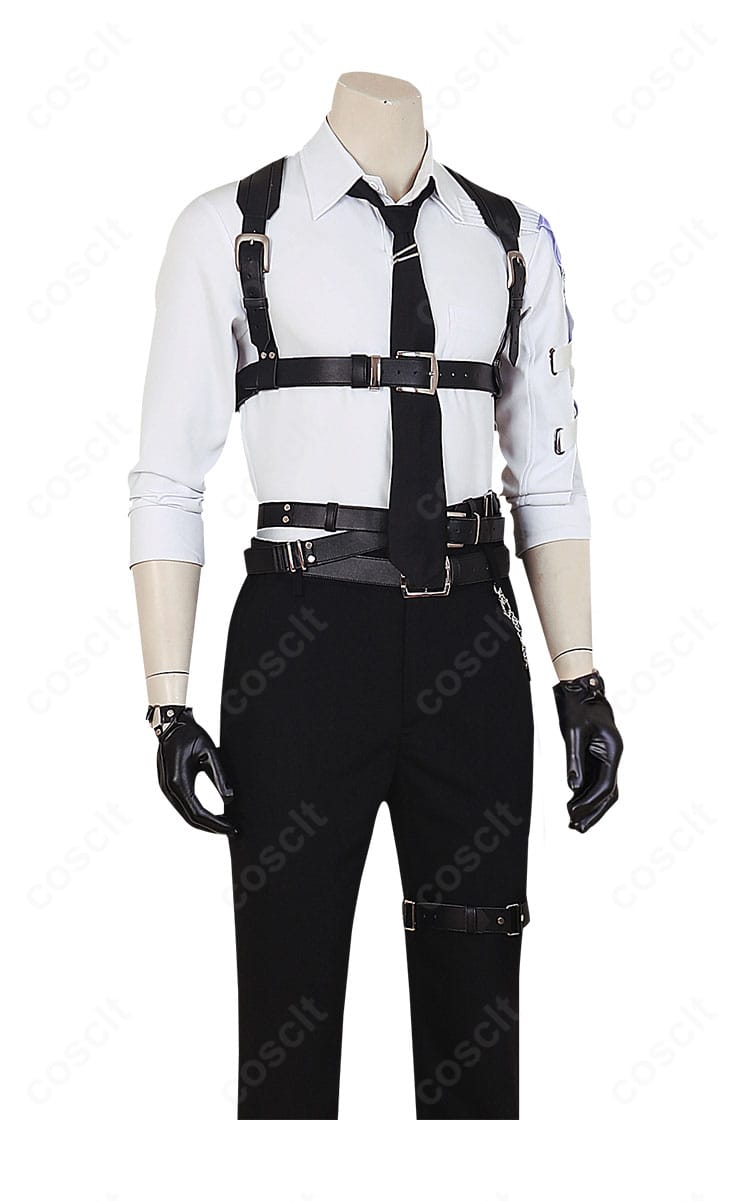 右側面から見た恋と深空 シン/セイヤ/レイ/ホムラ衣装。シルエットの美しさが分かる角度