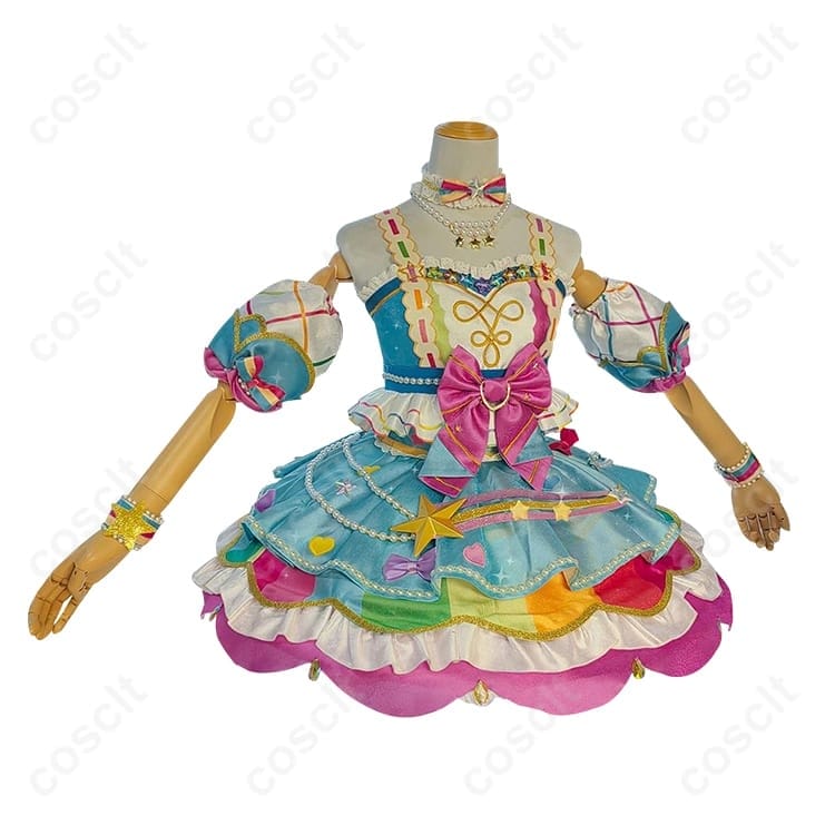 アイカツオンパレード！虹野ゆめ コスプレ衣装 高再現で撮影映え、イベント即戦力 - 2枚目の画像