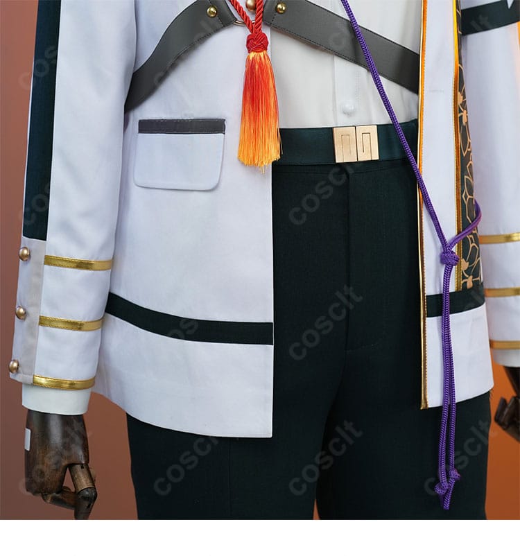 朔間凛月 チャンバラナイト衣装の腰ベルト周り。ベルトコンポーネントと結びの構成が分かる