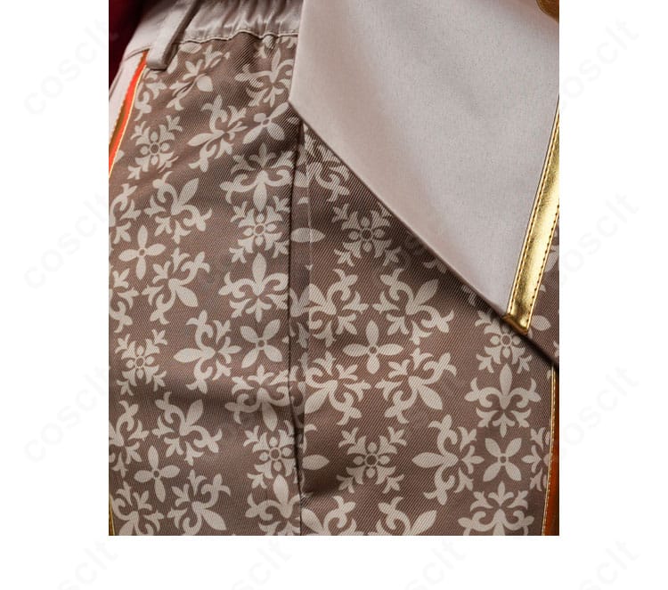 三毛縞 斑 衣装のパンツデザイン。シルエットと裾幅、ステッチ位置まで忠実に再現。