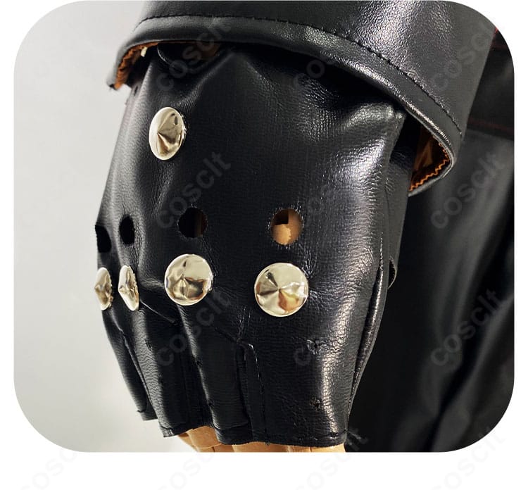 手袋のディテール。素材感とフィット感、ステッチラインを接写で表現。