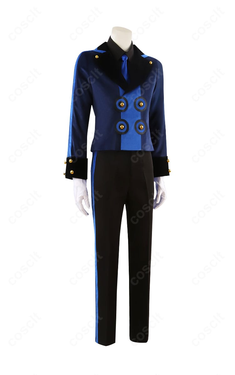 結城理 ベルベットルーム衣装 右側面のシルエットと装飾の見え方