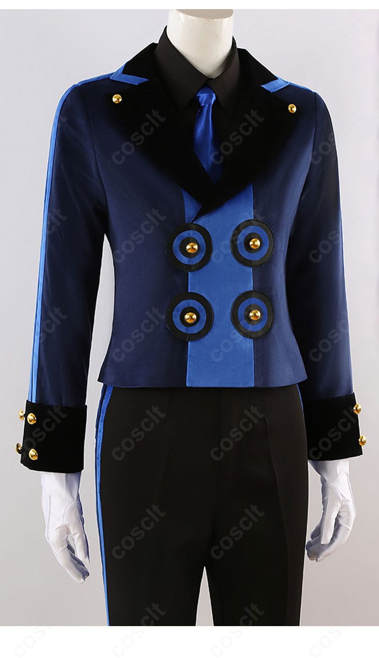 ベルベットルーム衣装の装飾ディテール 近接ショット