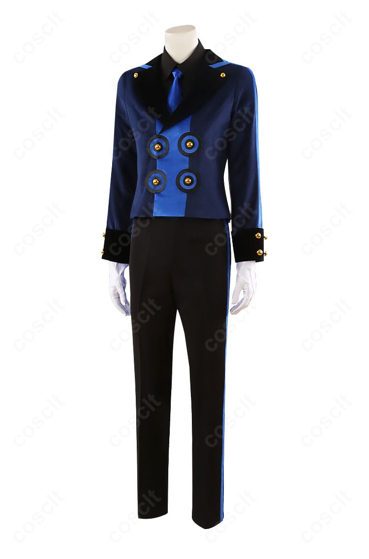 結城理 ペルソナ3 リロード ベルベットルーム衣装 左側面のラインと丈感