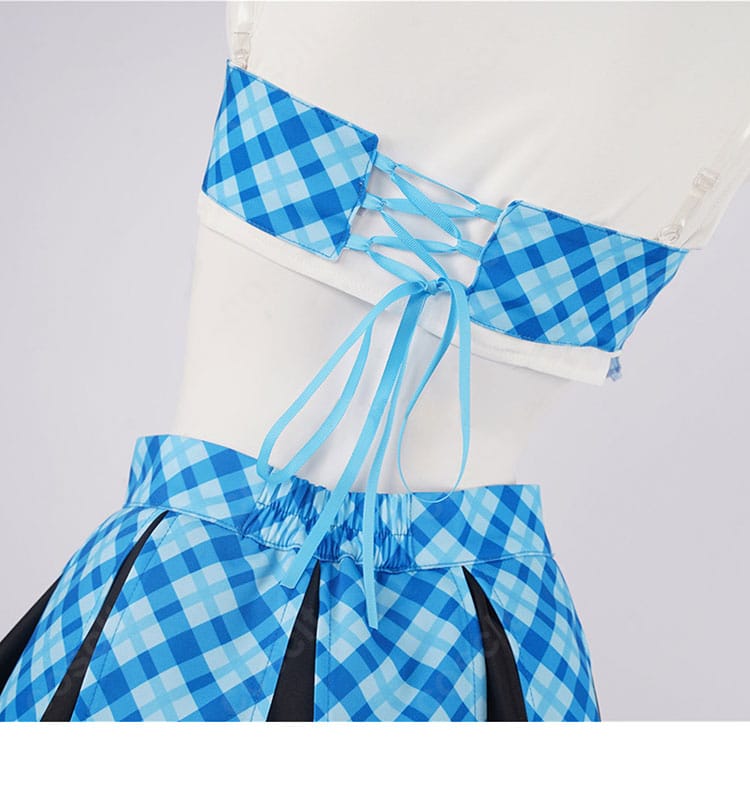 アコスタ池袋想定のデレスタ衣装：背面装飾とライン取りの詳細