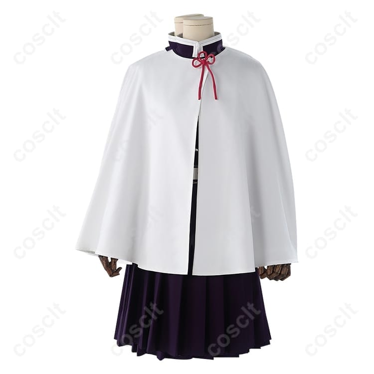 鬼滅の刃 栗花落カナヲ 隊服コスプレ 刺繍と上質生地で高再現・快適、イベント撮影に最適 - 3枚目の画像