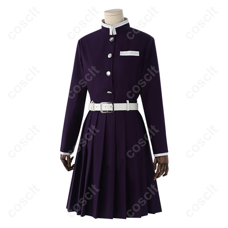 鬼滅の刃 栗花落カナヲ 隊服コスプレ 刺繍と上質生地で高再現・快適、イベント撮影に最適 - 4枚目の画像