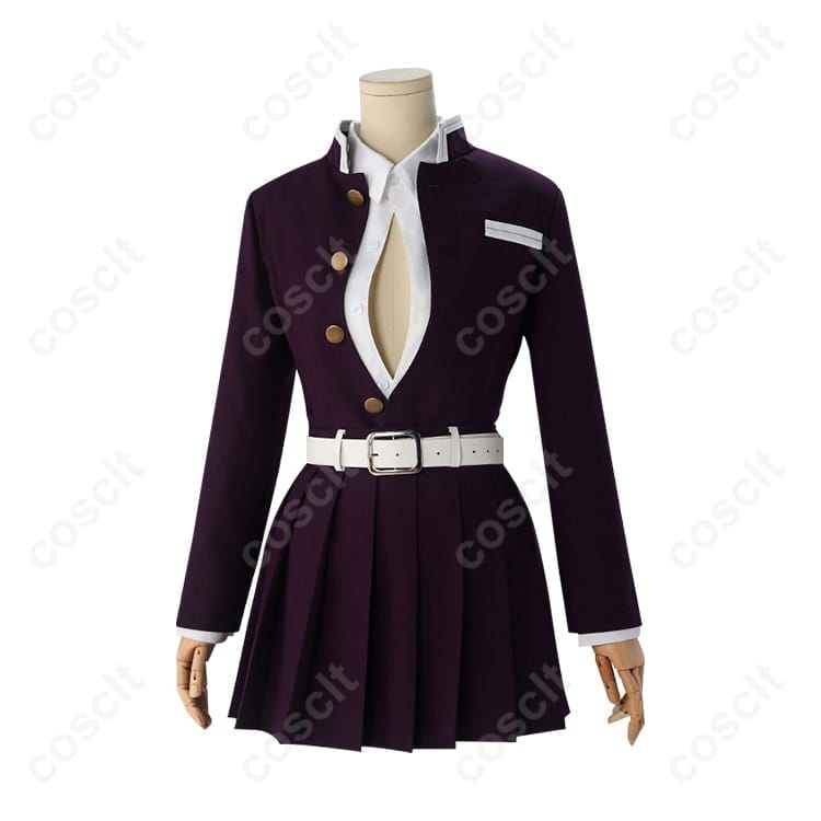 鬼滅の刃 甘露寺蜜璃 隊服コスプレ 高再現で軽やか、イベント・撮影に最適 - 2枚目の画像
