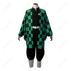 鬼滅の刃 竈門炭治郎 隊服コスプレ衣装｜刺繍入り羽織で高再現、イベントも快適 - 2枚目の画像（サムネイル）